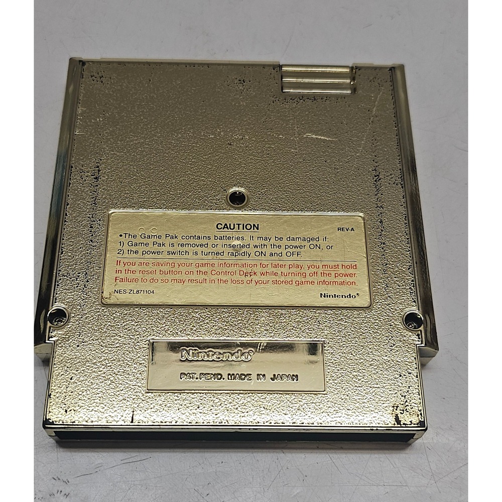 The Legend of Zelda Nintendo NES Gold Cartridge REV-A NES-ZL871104 Made in Japan - Picture 2 of 4